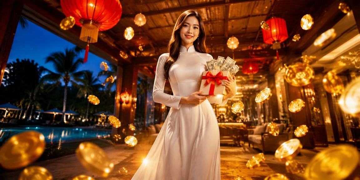 Người chơi cá cược di động ở Hội An trong trang phục áo dài truyền thống